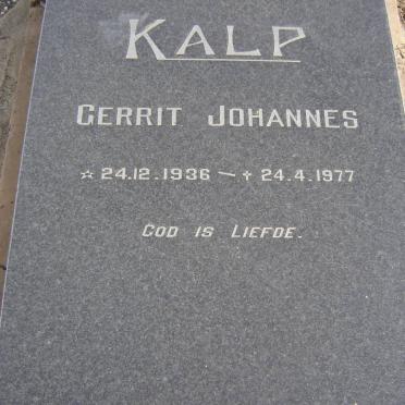 KALP Gerrit Johannes 1936-1977