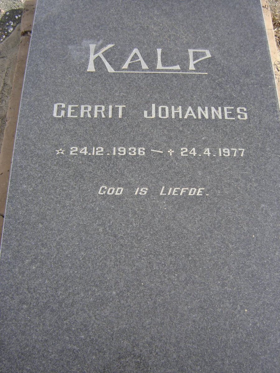 KALP Gerrit Johannes 1936-1977