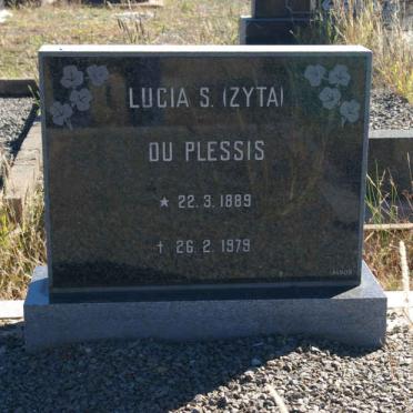 PLESSIS Lucia S., du 1889-1979