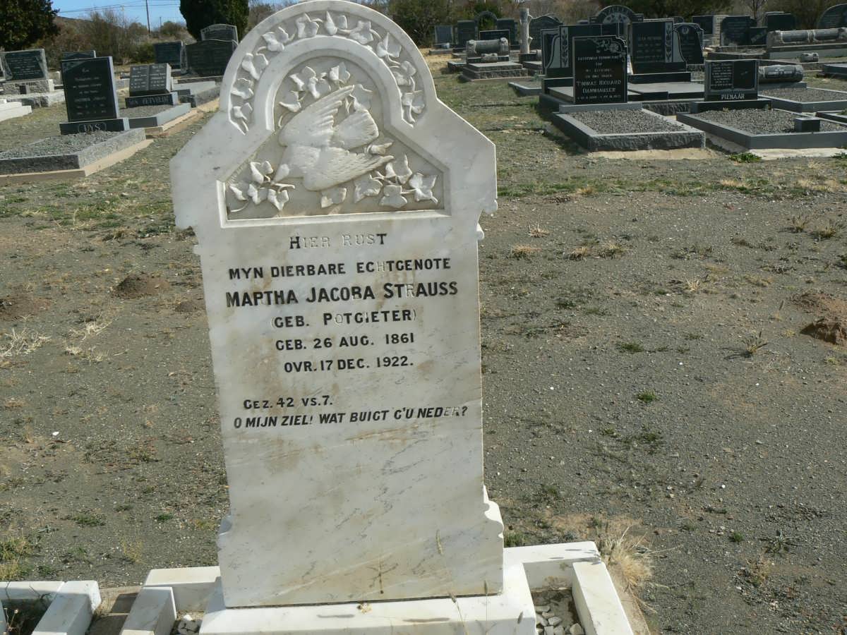 STRAUSS Martha Jacoba nee POTGIETER 1861-1922