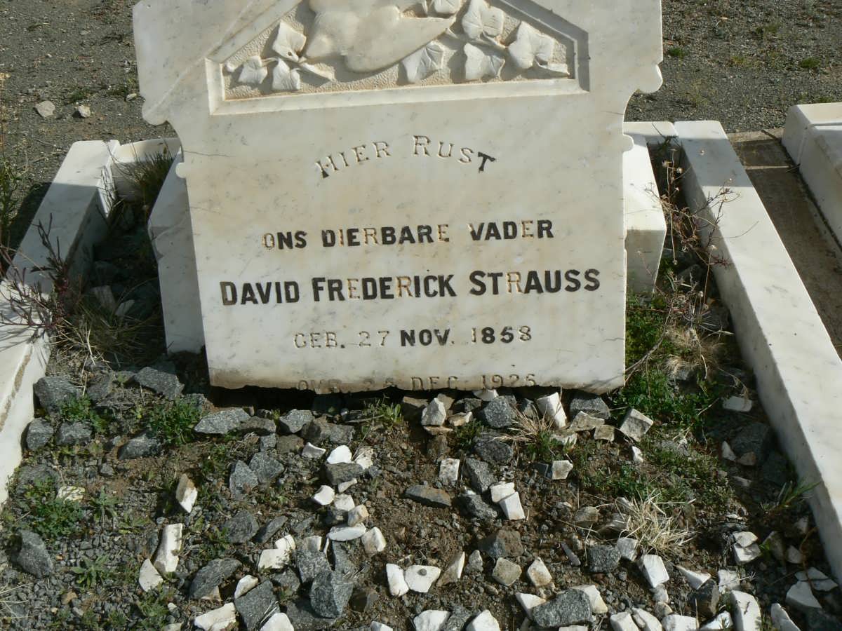 STRAUSS David Frederick 1858-1926