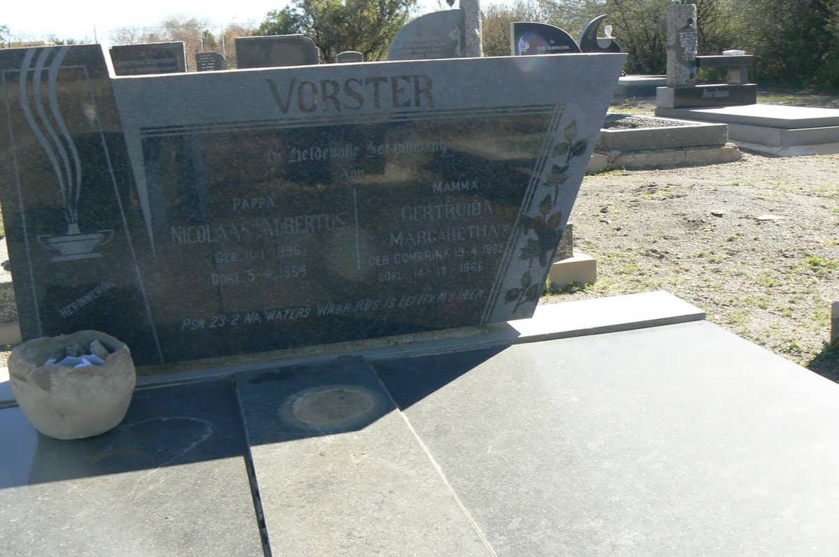 VORSTER Nicolaas Albertus 1896-1964 &amp; Gertruida Margaretha COMBRINK 1902-1966