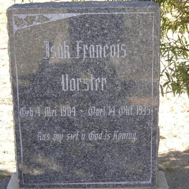 VORSTER Isak Francois 1904-1935