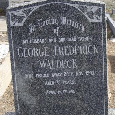 WALDECK George Frederick -1943