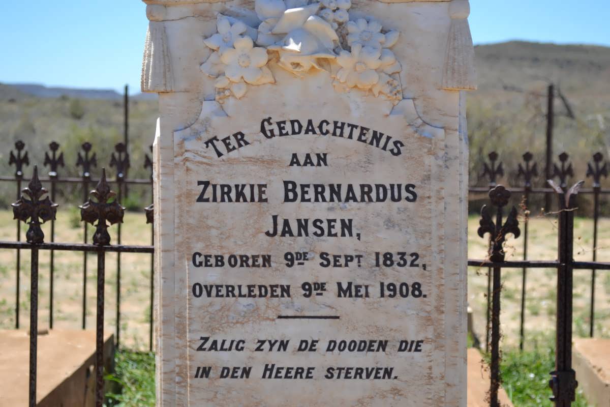 JANSEN Zirkie Bernardus 1832-1908