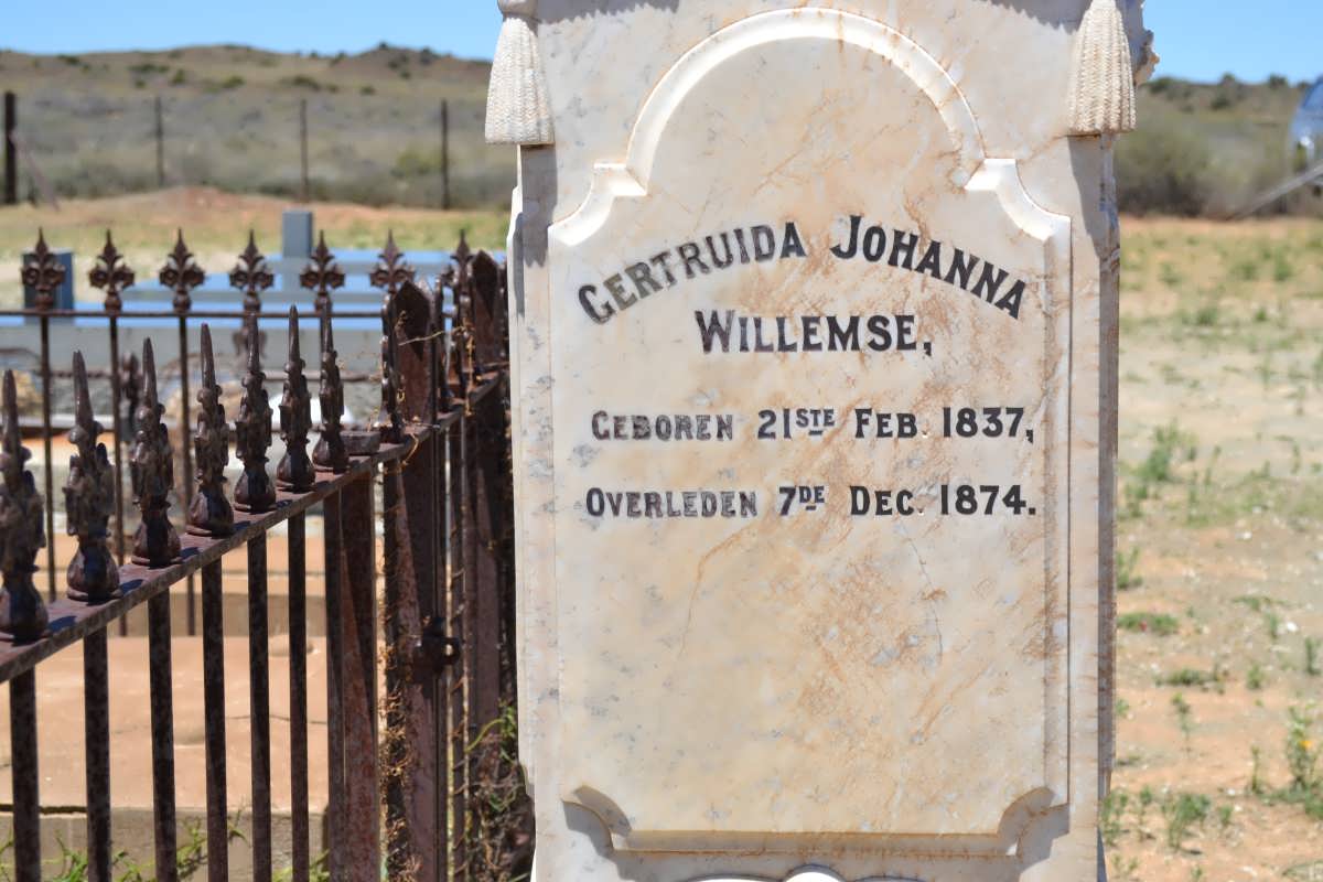 WILLEMSE Gertruida Johanna 1837-1874