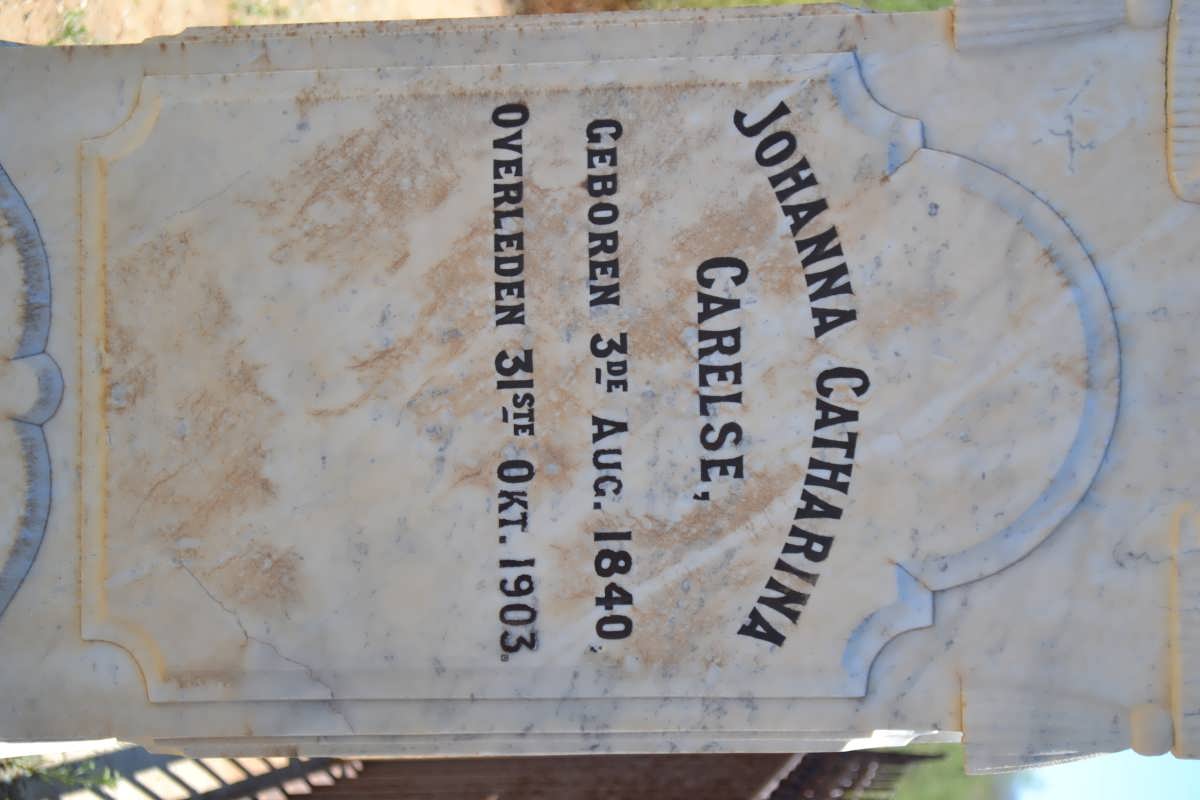 CARELSE Johanna Catharina 1840-1903