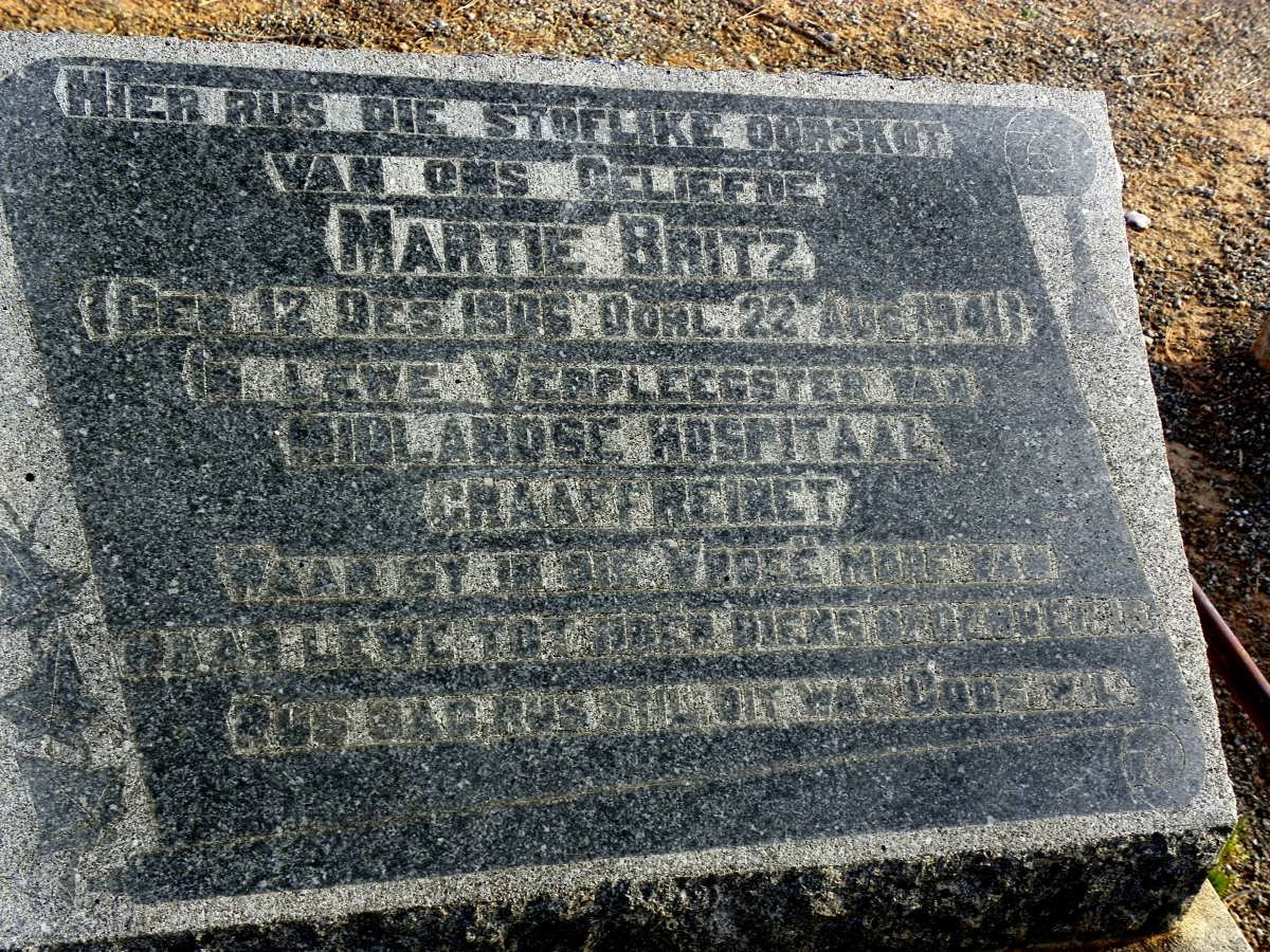 BRITZ Martie 1906-1941