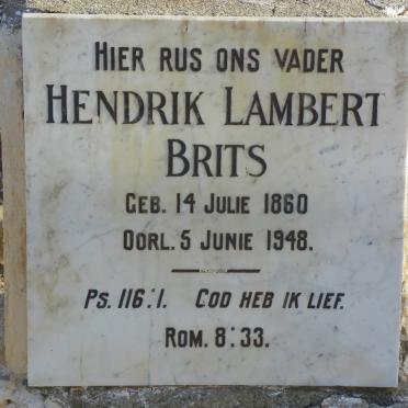 BRITS Hendrik Lambert 1860-1948