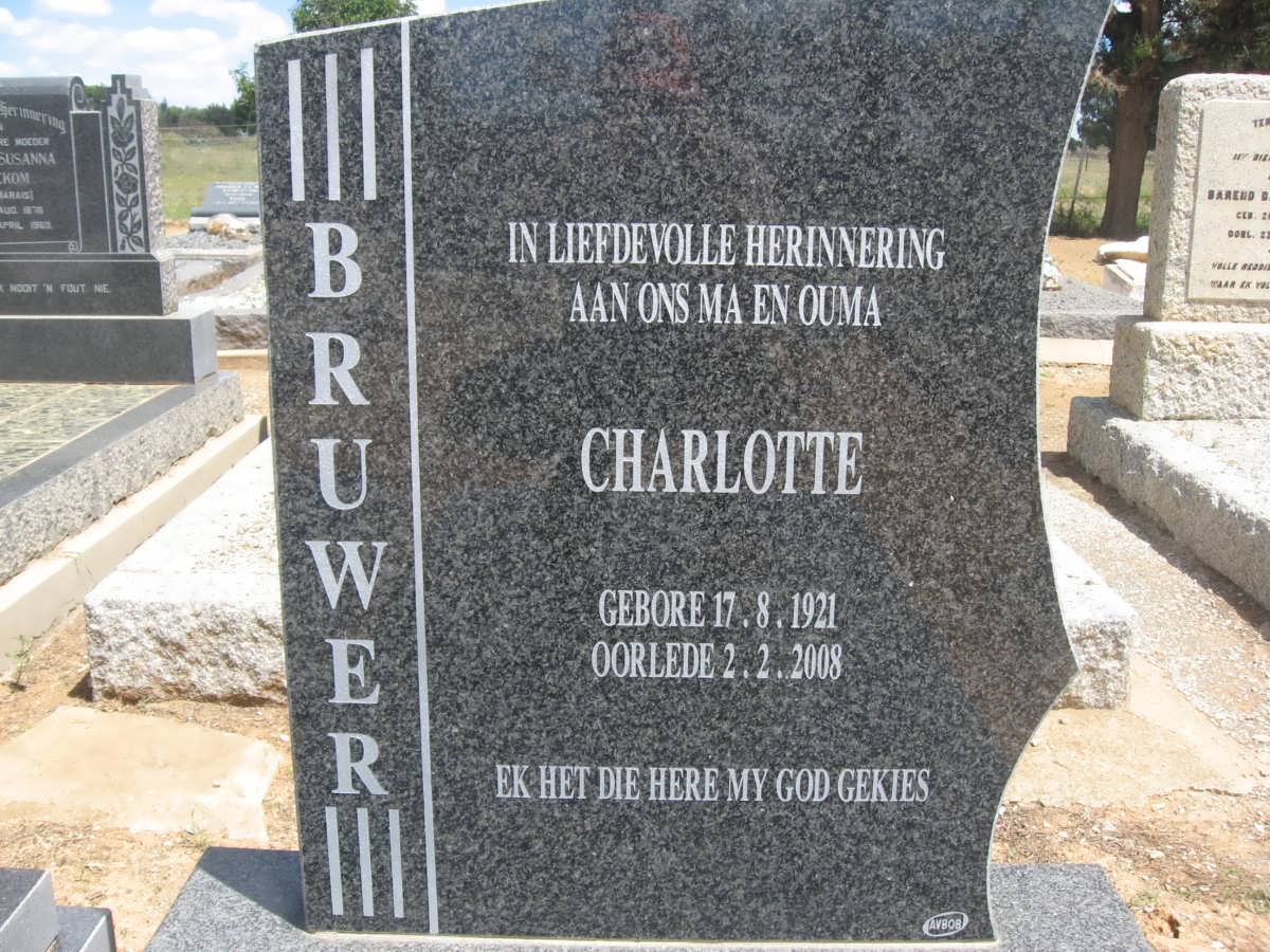 BRUWER Charlotte 1921-2008