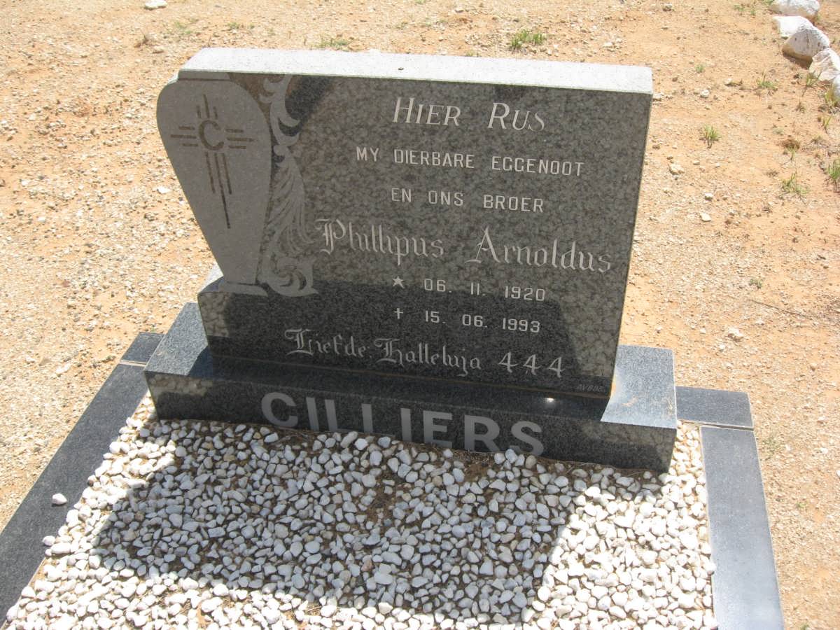 CILLIERS Phillipus Arnoldus 1920-1993
