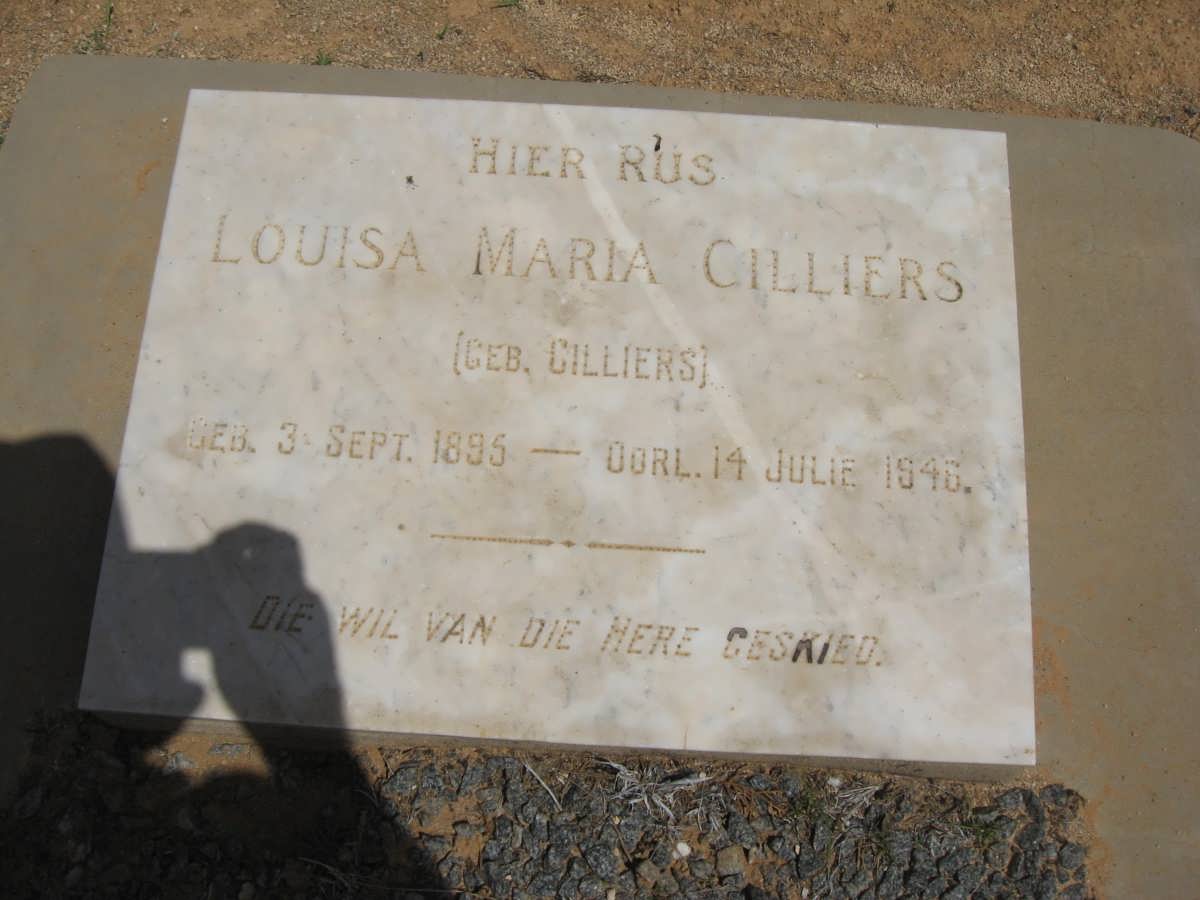 CILLIERS Louisa Maria nee CILLIERS 1895-1946