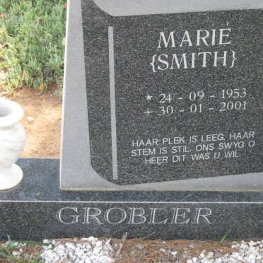 GROBLER Marie nee SMITH 1953-2001
