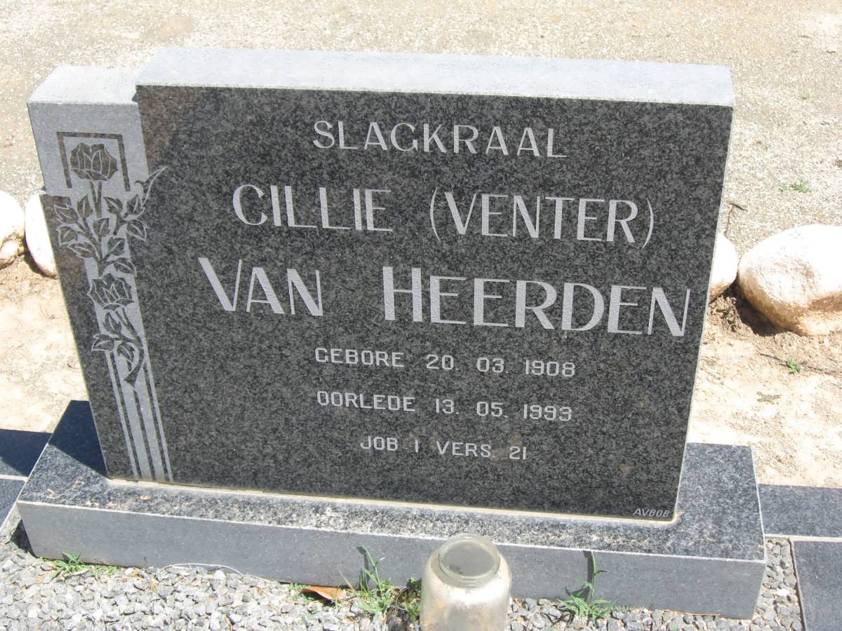 HEERDEN Cillie, van nee VENTER 1908-1993
