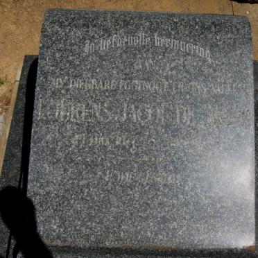 JAGER Lourens Jacob, de