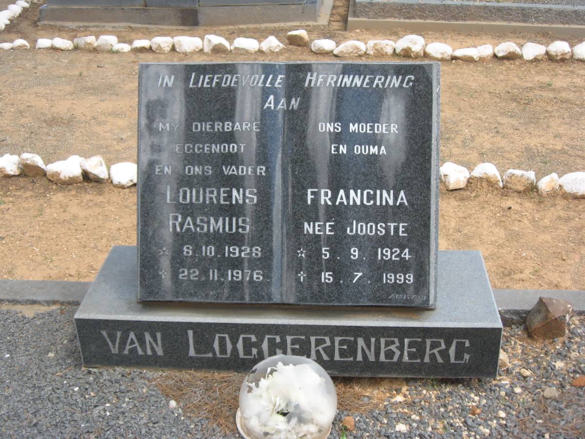 LOGGERENBERG Lourens Rasmus, van 1928-1976 &amp; Francina JOOSTE 1924-1999