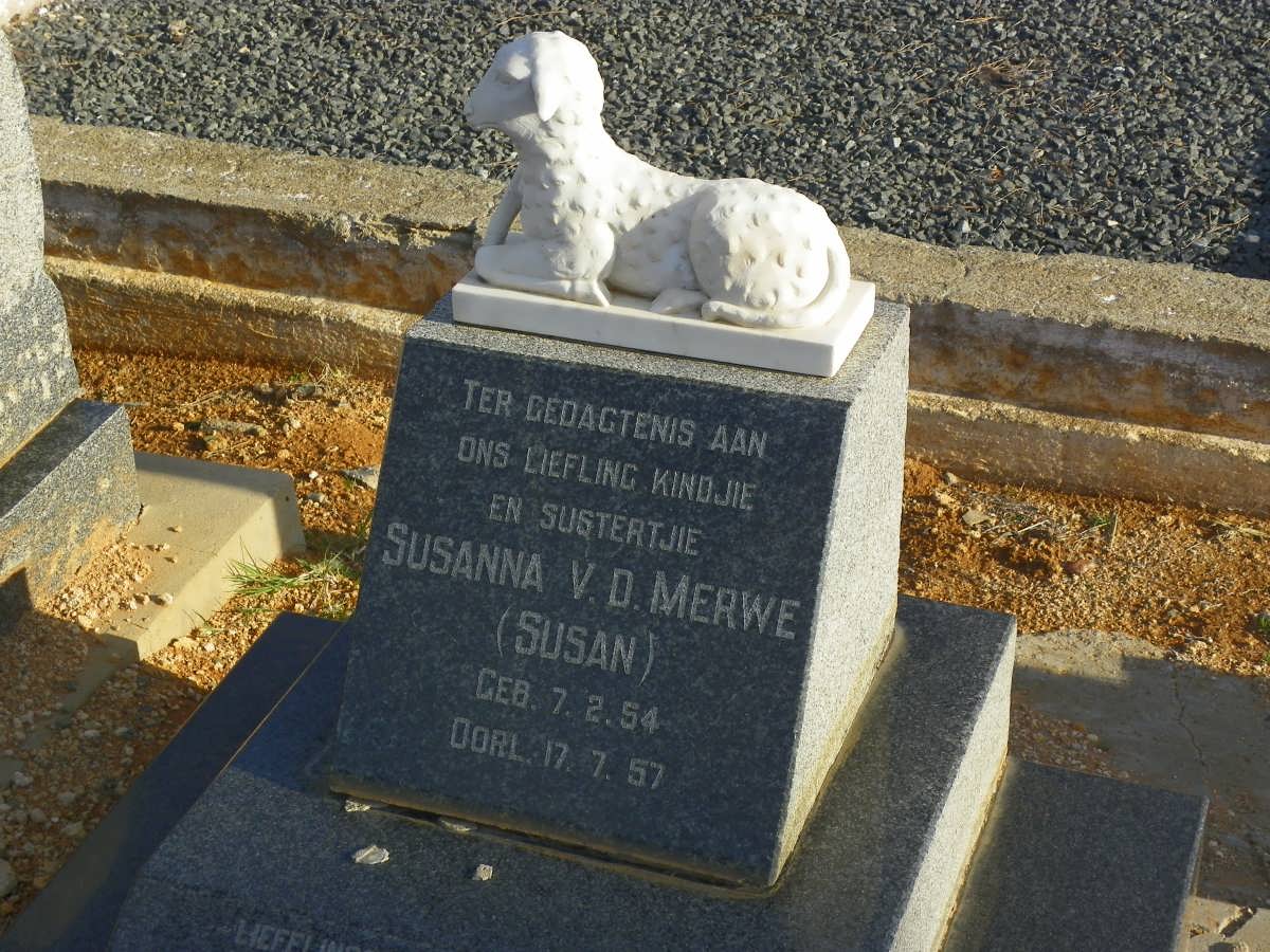 MERWE Susanna, v.d. 1954-1957