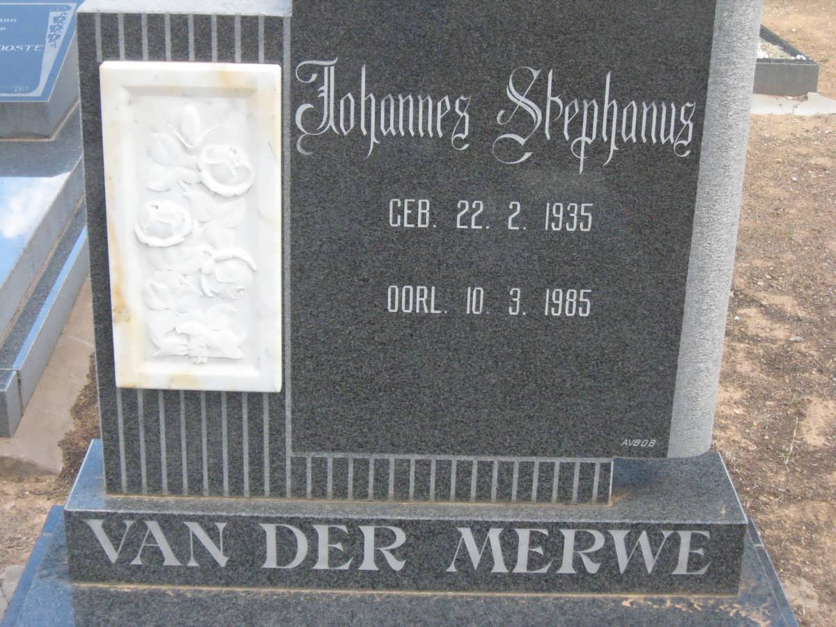 MERWE Johannes Stephanus, van der 1935-1985