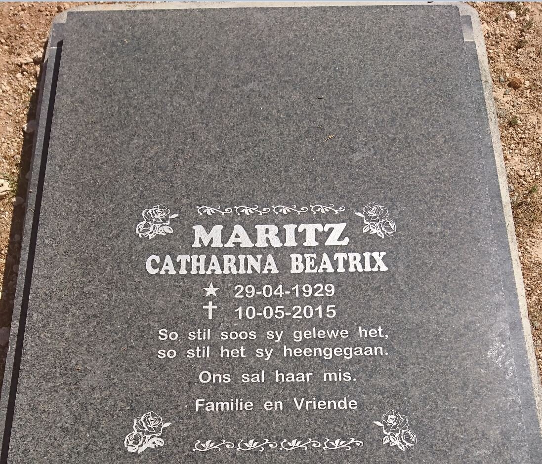 MARITZ Catharina Beatrix 1929-2015