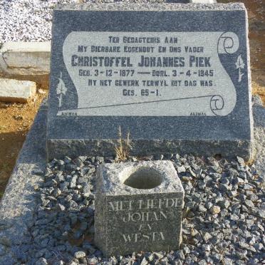 PIEK Christoffel Johannes 1877-1945