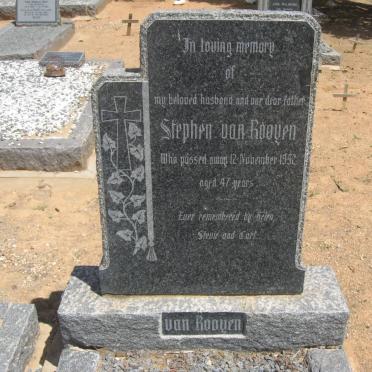 ROOYEN Stephen, van -1952