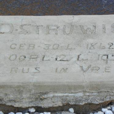 STRUWIG D. 1862-1954