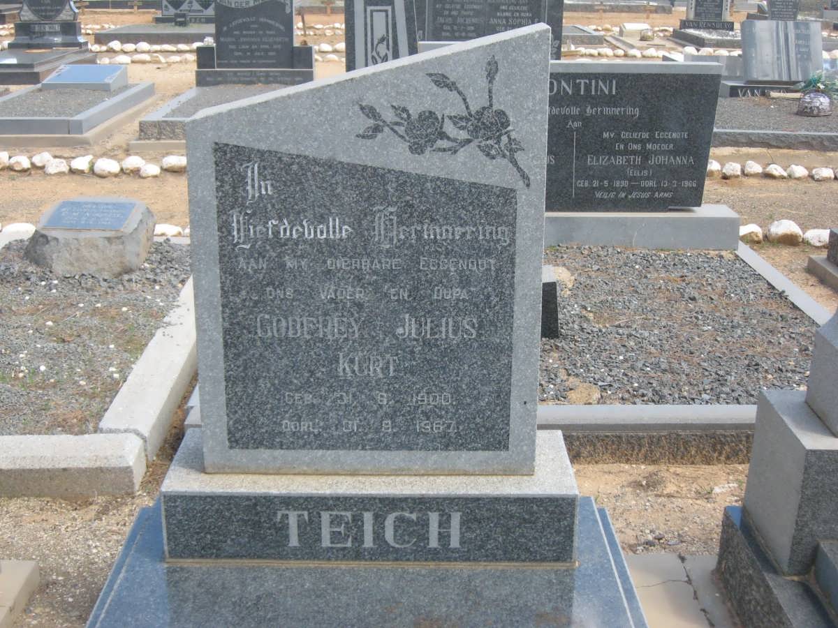 TEICH Godfrey Julius Kurt 1900-1967