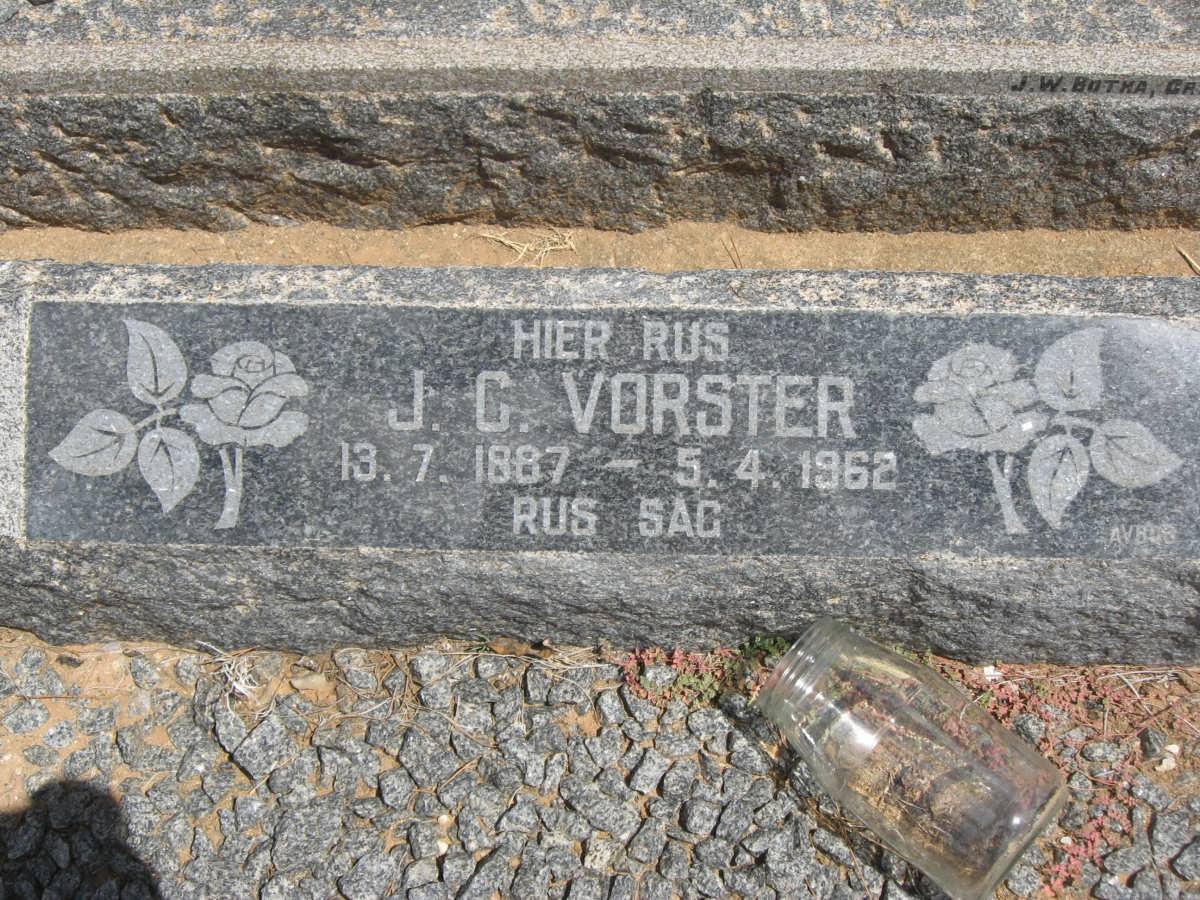 VORSTER J.C. 1887-1962