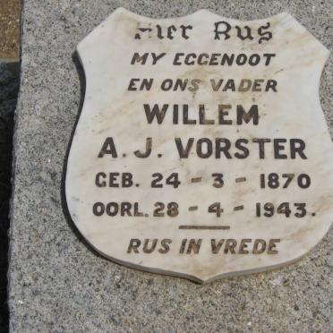 VORSTER Willem A.J. 1870-1943