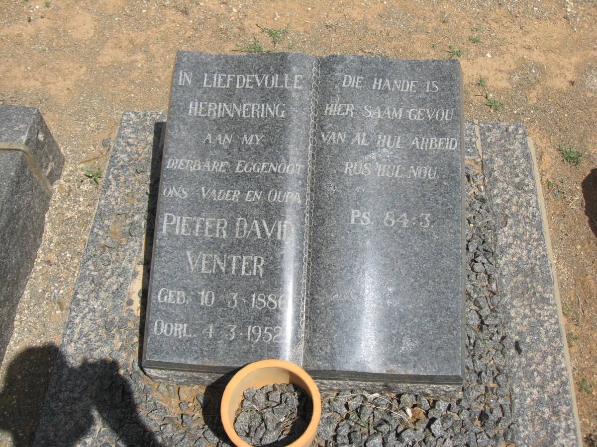 VENTER Pieter David 1886-1952