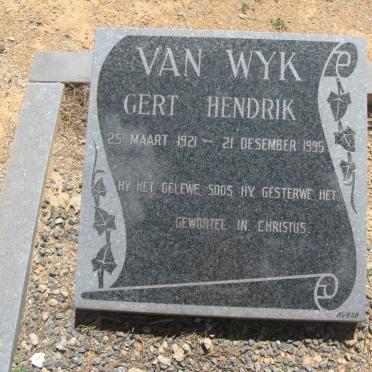 WYK Gert Hendrik, van 1921-1995