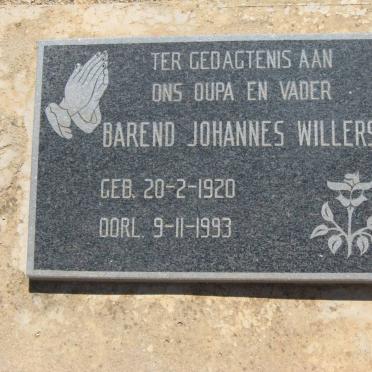 WILLERS Barend Johannes 1920-1993
