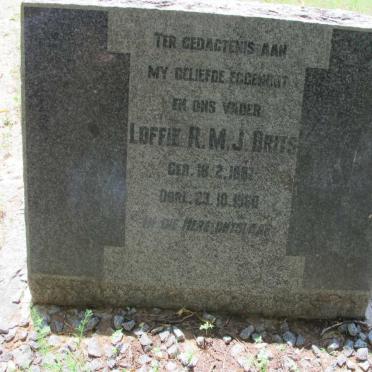 BRITS Loffie R.M.J. 1887-1960