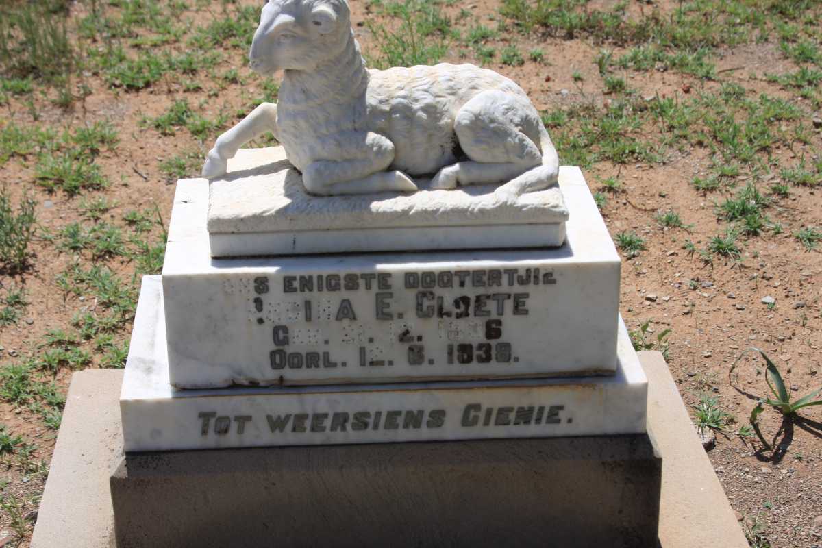 CLOETE Regina E. 1936-1838