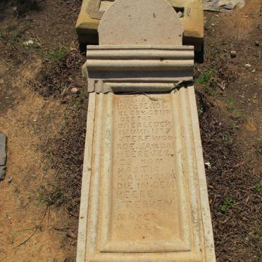 KLERK Abraham Jacobes, de 1878-1898