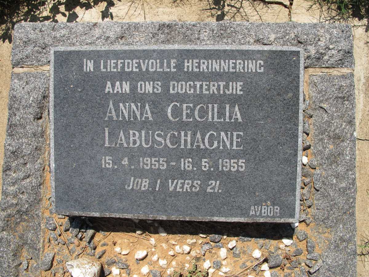 LABUSCHAGNE Anna Cecilia 1955-1955