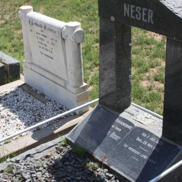 NESER Johannes de Beer 1890-1941 &amp; Rensie Adriana 1893-1938