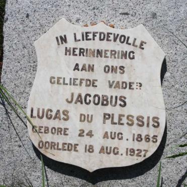 PLESSIS Jacobus Lucas, du 1865-1927