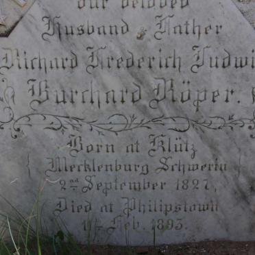 ROPER Richard Frederich Ludwig Burchard 1827-1893