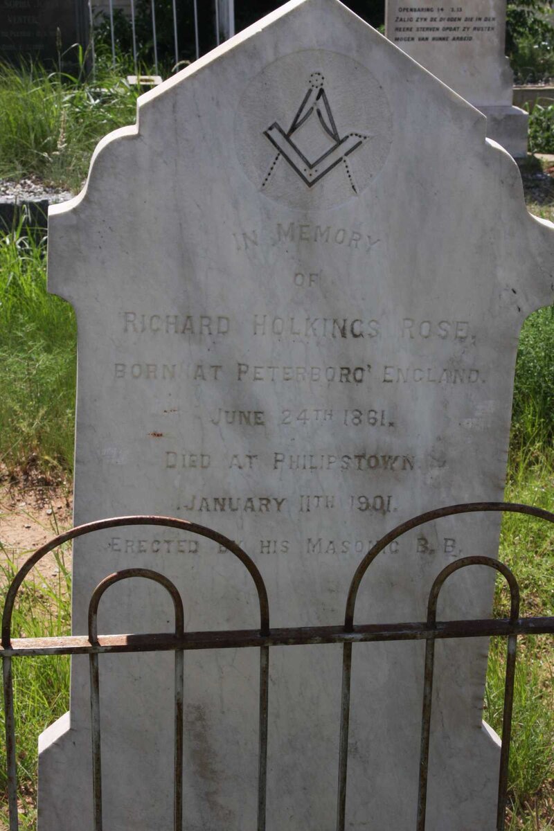 ROSE Richard Holkings 1861-1901