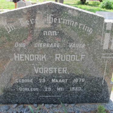 VORSTER Hendrik Rudolf 1878-1950