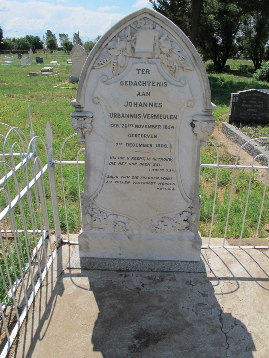 VERMEULEN Johannes Urbannus 1854-1909 &amp; Anna Margrietha 1856-1913