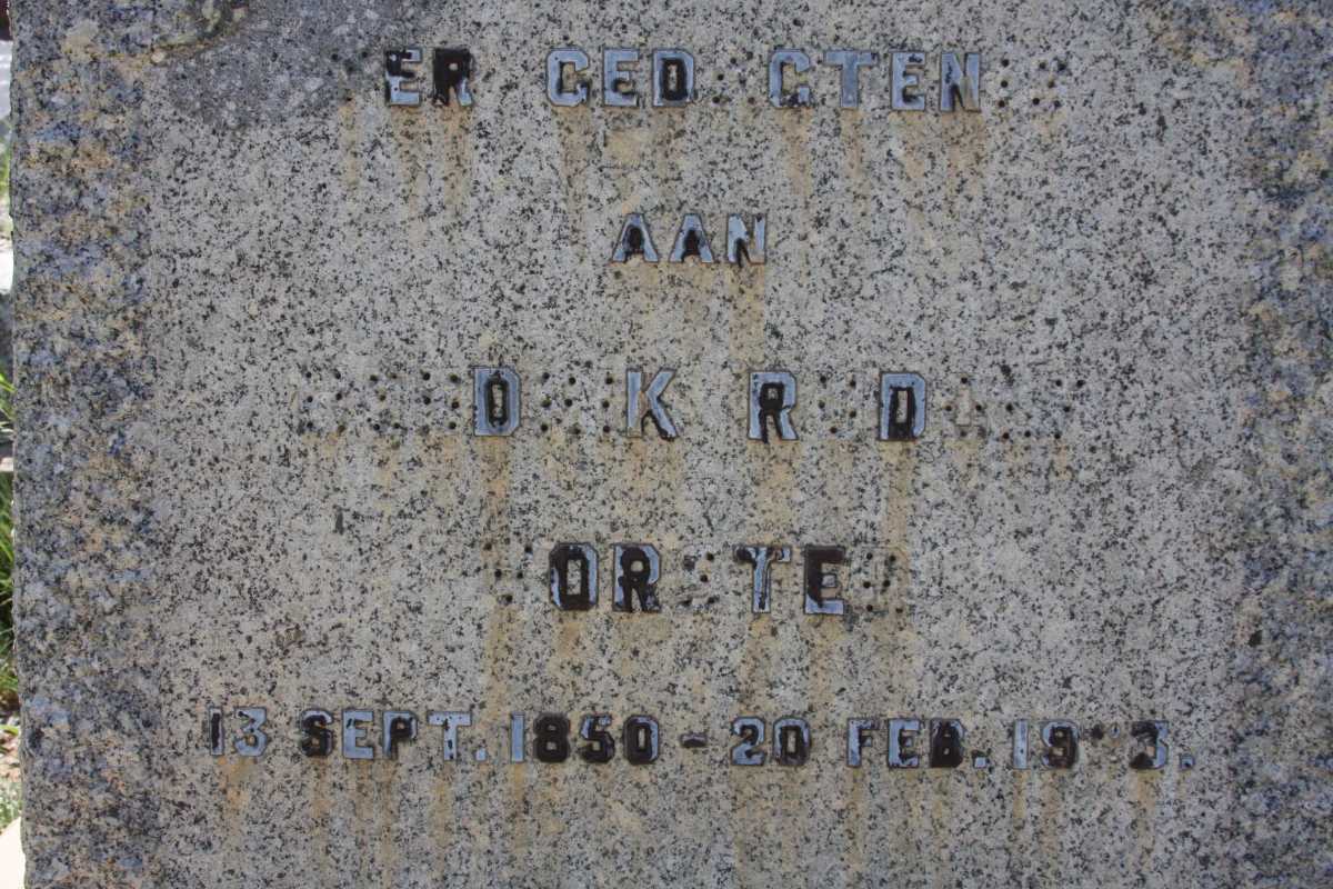 VORSTER Hendrik Rudolf 1850-19?3