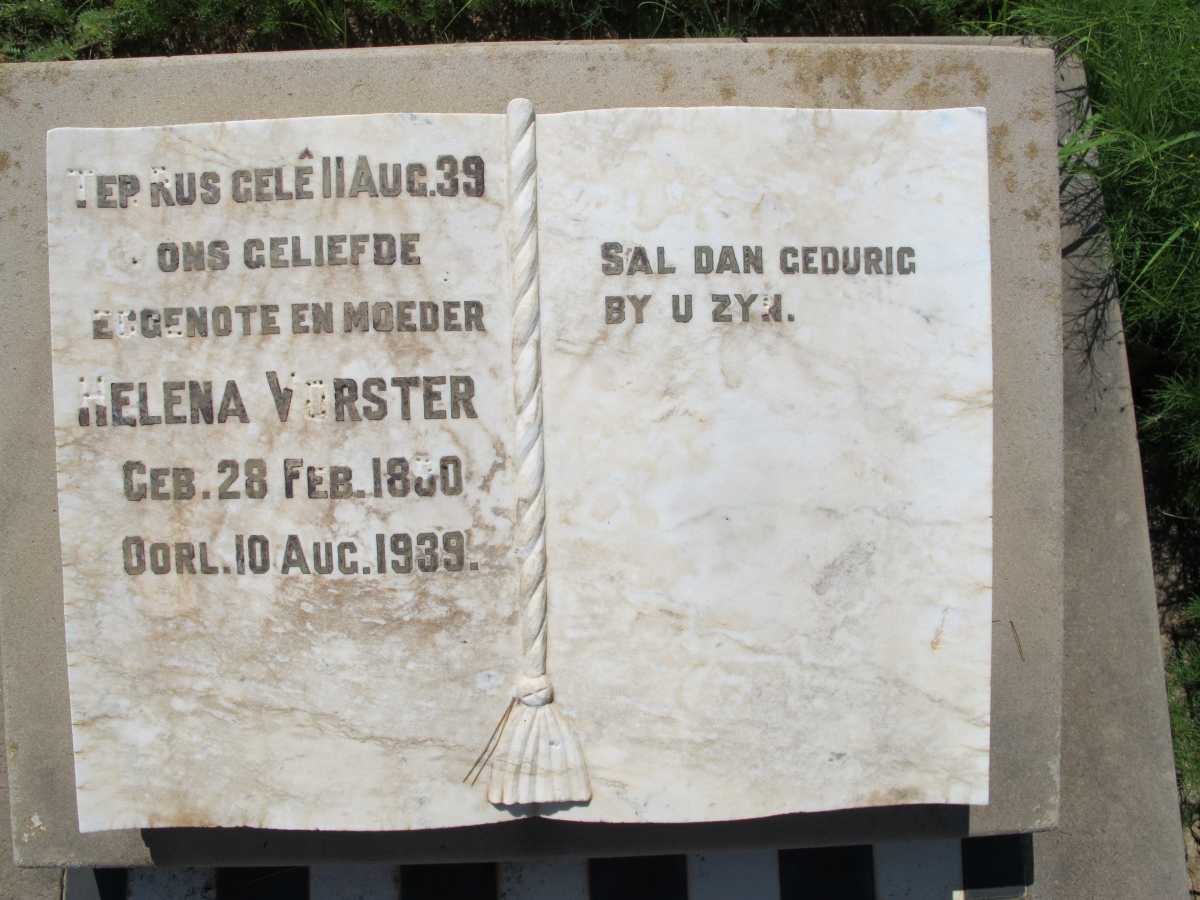 VORSTER Helena 18?0-1939