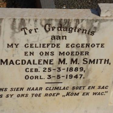 SMITH Magdalene M.M. 1889-1947