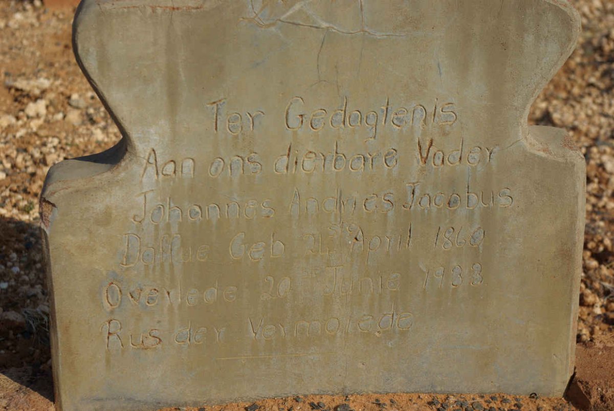 DAFFUE Johannes Andries Jacobus 1860-1933