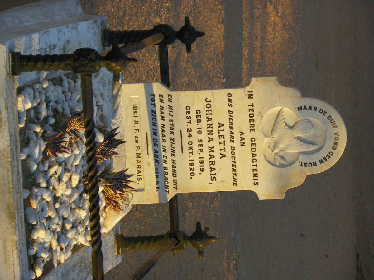 MARAIS Aletta Johanna 1919-1920