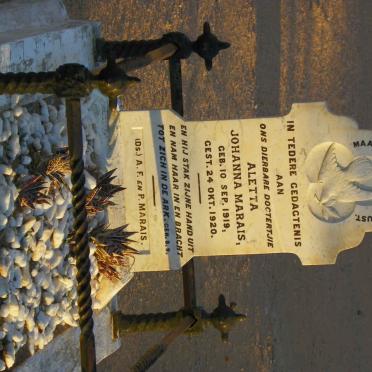 MARAIS Aletta Johanna 1919-1920