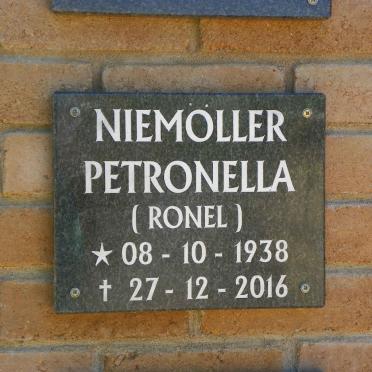 NIEMOLLER Petronella 1938-2016