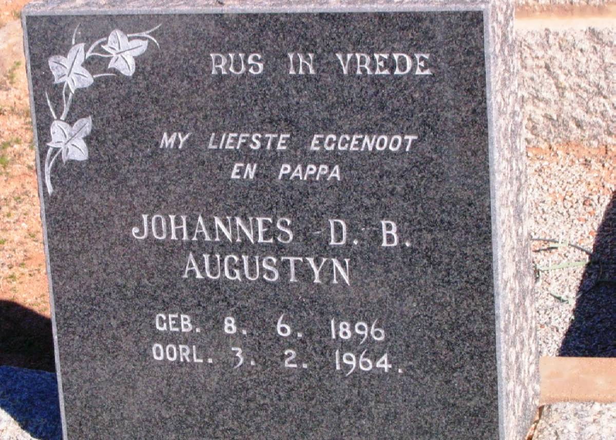 AUGUSTYN Johannes D. B. 1896-1964